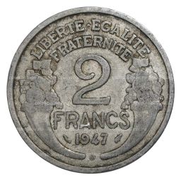 2 франка 1947 года В  Франция