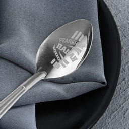 Цена за 2 шт. Ложка чайная с гравировкой Реальный пацан, на подарочной открытке, 3?14 см