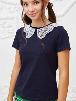 Блузка темно-синий 181230510б - Nota bene фото 10