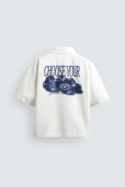 CAMISA LAVADA ESTAMPADO COMBINADO / Blanco - Zara фото 9