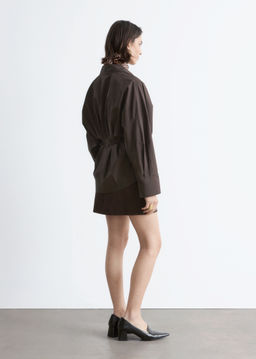 Camisa de algod?n con cintura ajustada - H&m фото 8