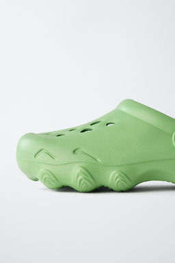 ZUECO DEPORTIVO ENGOMADO / Verde - Zara фото 6