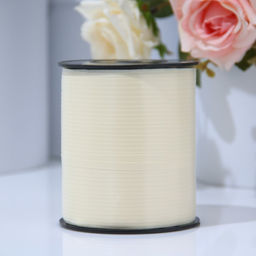 Лента упаковочная для декора, подарков и шаров, шампань, 0.5 см × 500 м