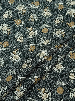 Импорт. хлопок Кармина цв.черный, ш.1.5м, хлопок-100%, 100гр/м.кв - Купава фото 3