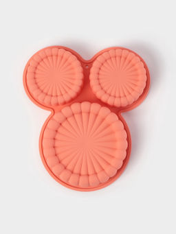 Форма для выпечки Доляна Савоярди, силикон, 3 ячейки, 22?19?4 см, персиковая  фото 2