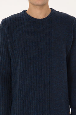 Erkek Comfort Fit Bisiklet Yaka Lacivert Kazak - U.s. polo assn фото 6