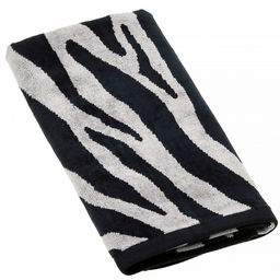 "Missoni-3030" Полотенце махровое 50х90см, плотность 375гр/м2, 100% хлопок, велюр, черный (разноцветный), Bolangde (Китай)