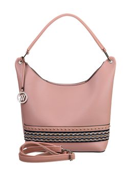 Сумка женская хобо эко-кожа 34-820-9 цвет розовый