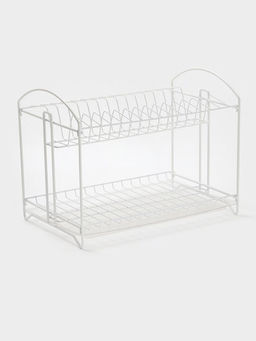 Сушилка для посуды универсальная, разборная, с поддоном, цвет белый 39,5*24*29,5см
