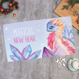 Полотенце Этель Волшебный Новый год 40х73 см, 100% хл, саржа 190 г/м2