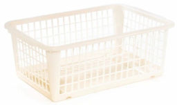 Корзина д/хранения 12л 370х260х150мм (бежевый, серый)