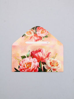 Цена за 10 шт. Конверт для денег Цветы, 16,5 х 8 см