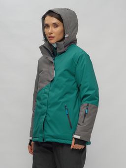 Горнолыжный костюм женский большого размера темно-зеленого цвета 02278TZ - Chunmai фото 8