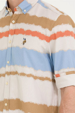 Мужская синяя рубашка с длинным рукавом - U.s. polo assn фото 14