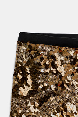 SEQUIN MINI SKIRT - Zara фото 9