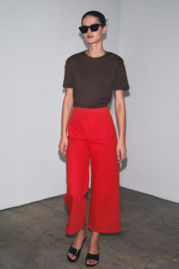 BASIC COTTON T-SHIRT - Zara фото 36