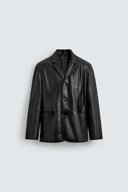 LEATHER BLAZER - Zara фото 8