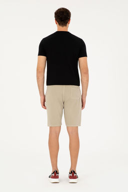 U. S. Polo Assn / Мужские трикотажные шорты светло-хаки - U.s. polo assn фото 4