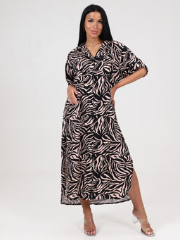 5116 ПЛАТЬЕ ЖЕНСКОЕ (Зебра/бежевый)