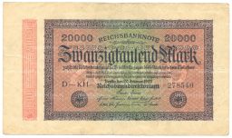 20000 марок 1923 года Германия