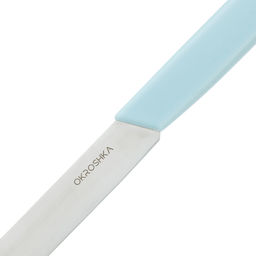 Нож cтоловый OKROSHKA САЛАТ, лезвие 11 см, голубая ручка OK225P-BL-CT  фото 3