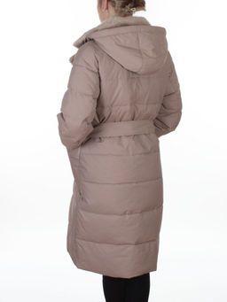 8806 BEIGE Пальто зимнее женское (200 гр. холлофайбер)