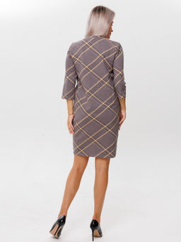 Платье женское П-139 (футер с лайкрой) Бордовая