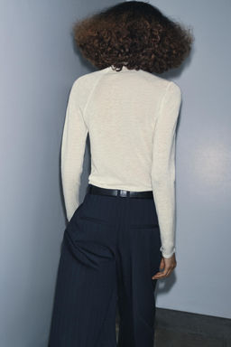100% WOOL GATHERED TOP - Zara фото 3