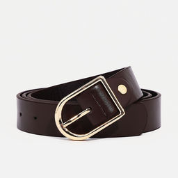 Ремень женский, ширина 2,8 см, винт, пряжка металл, цвет коричневый