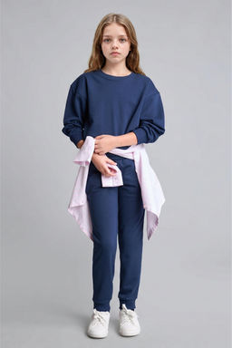 Relaxed Fit Sweatshirt K_z _ocuk - Defacto фото 2
