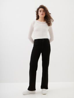 Женские джинсы широкие с высокой посадкой - Mossmore фото 32