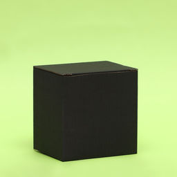 Цена за 10 шт. Коробка под кружку, без окна, черная 12×9.5×12 см