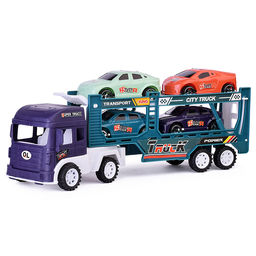 Автовоз с гоночными машинками, под колпаком