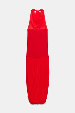 VESTIDO HALTER COMBINADO VOLUMEN - Zara фото 3