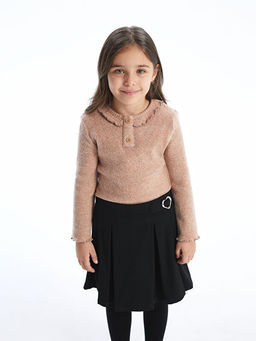 Uzun Kollu Dokulu K?z ?ocuk Ti??rt