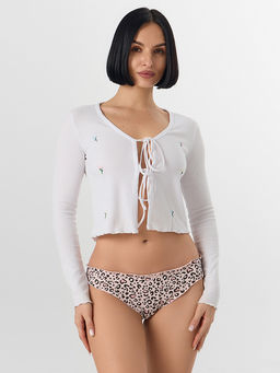 Цена за 2 штуки! Трусы слипы женские с леопардовым принтом