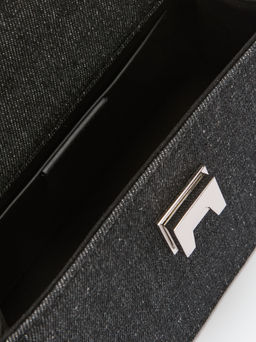 Женская сумка с ручками из денима TENDANCE Артикул 4248260, черный  фото 5