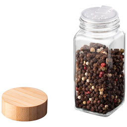 Ёмкость для специй, Bambu, с бамбуковой крышкой (соль/перец/проч)_ размер: 4,5*11 см арт.109043 /MALLONY/