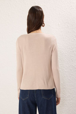 TRENDYOLMILLA Tas Yaka Dantel Detayl? Bluzlu Triko H?rka TWOSS25HI00011  фото 4