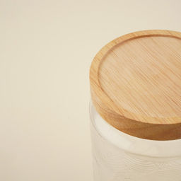 Банка для сыпучих продуктов SL Home Ивелин, 2 л, 1220 см, с деревянной крышкой, стекло, прозрачная - Sima-land home фото 3