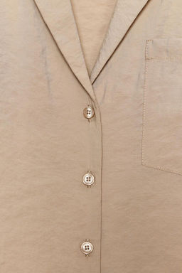 SHORT SLEEVE FLOWING SHIRT - Zara фото 16