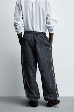 CONTRAST CHECK TECHNICAL JOGGER TROUSERS