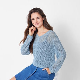 Женский ажурный пуловер Esmara фото 5