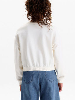 PELICAN, толстовка для девочек, Молочный  фото 4