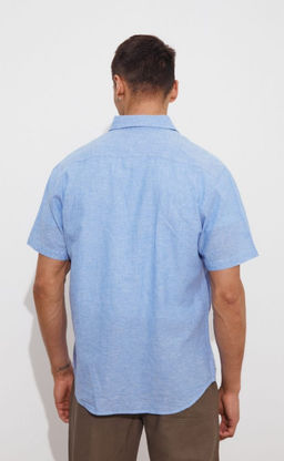 Рубашка к/р лен F111-0450 jeans - Fine joyce фото 8