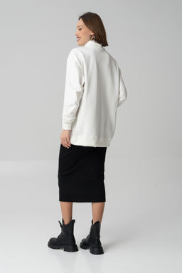 Джемпер из мягкого хлопкового футера - Solo mio фото 20