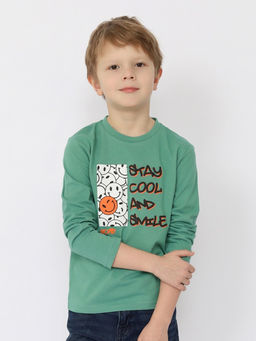 CRB wear/CSKB 63767-37-391 Джемпер для мальчика,зеленый/Ex.Cherubino