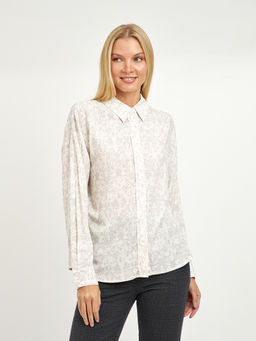 рубашка женская прямого кроя с принтом - Glenfield фото 5