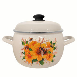 Кастрюля 5,0л "Цветочный мед" С-4216АП2/4Жм