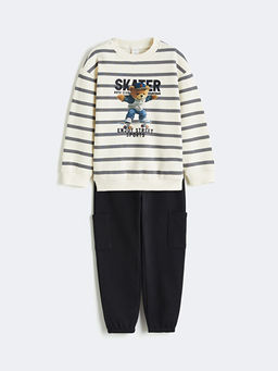 Ay? Teddy Bask?l? Erkek ?ocuk Pijama Tak?m